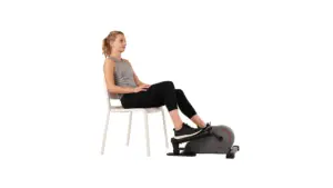 Sunny Portable Stand-up Elliptical woman sitting