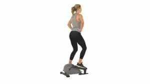 Sunny Portable Stand-up Elliptical woman standing