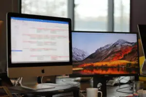 Is It Bad To Have An Office With No Window? - Apple and Dell monitors