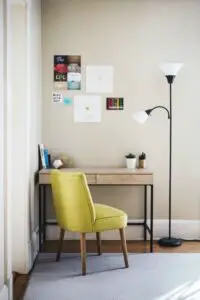 Are Corner Desks Worth It? - Corner desk with lime green chair