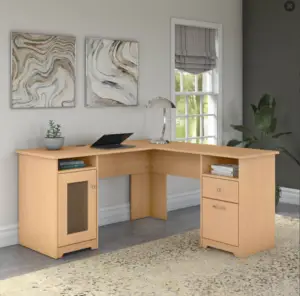 Corner Desk Size - L-shaped desk in office