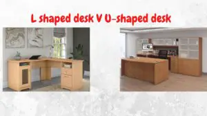 L-Shaped Desk V U-Shaped Desk - Image of L-shaped desk and U shaped desk in office