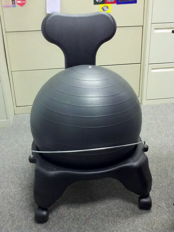 What is a ball chair? - Gaiam balance ball chair black