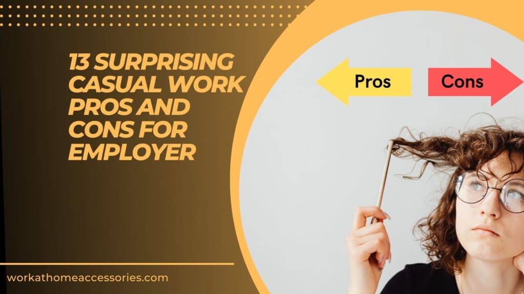 Casual Work Pros And Cons For Employer - Woman playing with her hair thinking