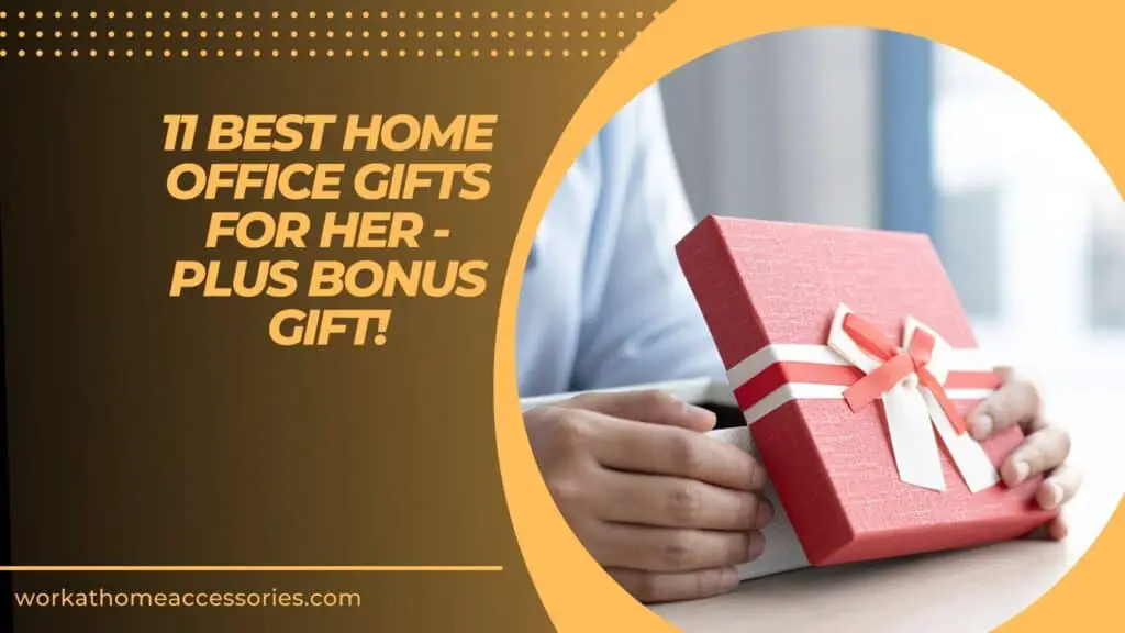 Home Office Gifts For Her - Person sitting holding open gift box